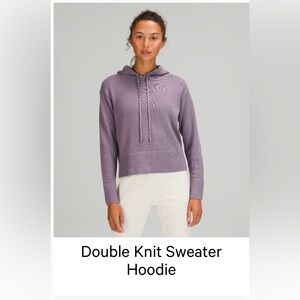 Lululemon Double Knit Sweater Hoodie - Dusky Lavender